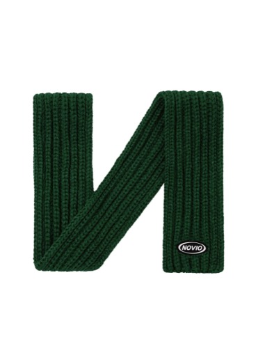 OVE KNIT STOLE GREEN